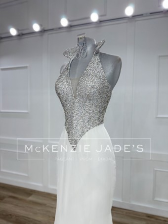 Sherri Hill Style #46328 #1 Ivory/Silver thumbnail