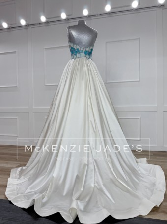 Jovani Style #S47342 #4 Off White/Blue thumbnail