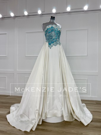 Jovani Style #S47342 #0 default Off White/Blue thumbnail