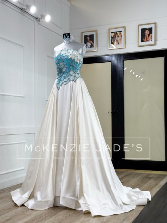 Jovani Style #S47342 #2 Off White/Blue thumbnail