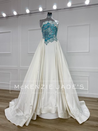 Jovani Style #S47342 #6 Off White/Blue thumbnail