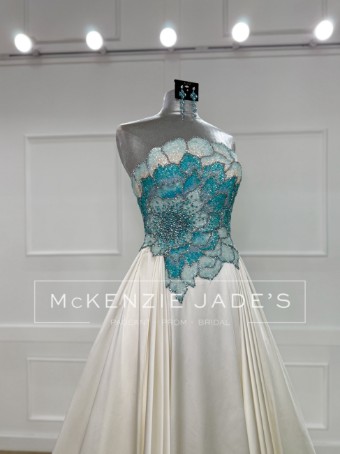 Jovani Style #S47342 #5 Off White/Blue thumbnail