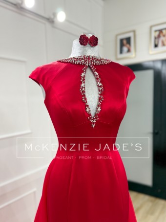 Sherri Hill Style #46320 #6 Red thumbnail