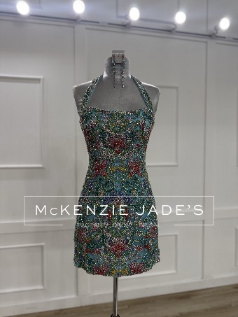 Sherri Hill Style #67198 #0 default Aqua/Multi thumbnail