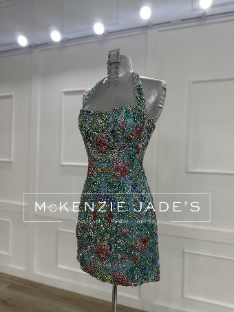 Sherri Hill Style #67198 #3 default Aqua/Multi thumbnail