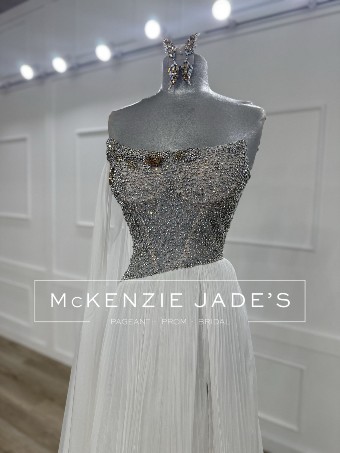 Sherri Hill Style #46321 Custom #1 Ivory/Gold thumbnail