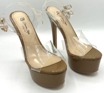 Diverse Style Style #Platform Heel Clear #1 Light Nude/Cashew thumbnail