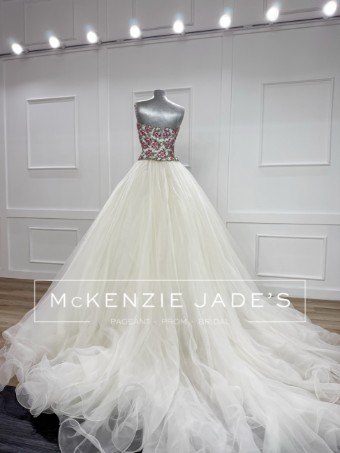 Sherri Hill Style #46466 #4 Ivory/Pink thumbnail