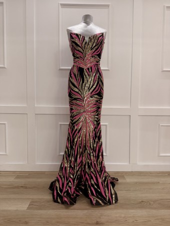 Portia and Scarlett Sale Style #PS22538 #0 default Black/Pink/Gold thumbnail