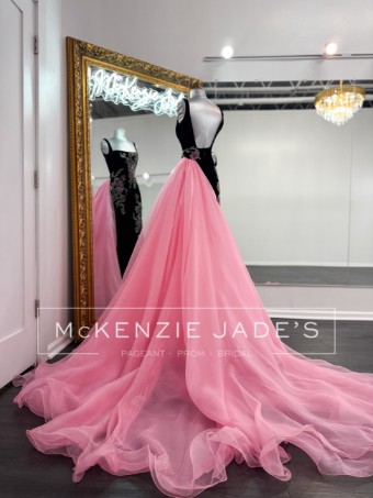 Sherri Hill Style #30692 #2 Black/Pink thumbnail