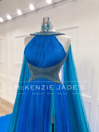 Sherri Hill Style #34880 #1 Turquoise/Peacock thumbnail