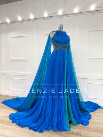 Sherri Hill Style #34880 #4 Turquoise/Peacock thumbnail