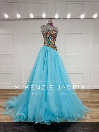 Sherri Hill Style #46465 #4 Aqua thumbnail