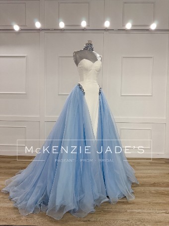 Sherri Hill Style #46454 #5 Ice Blue/White thumbnail