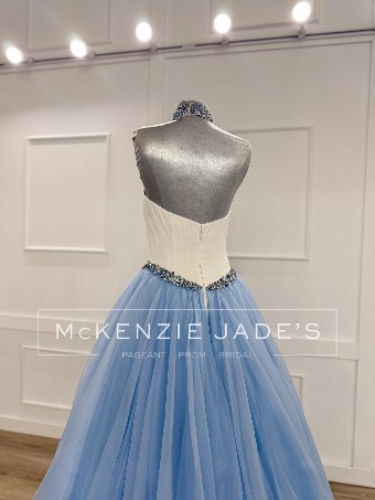 Sherri Hill Style #46454 #8 Ice Blue/White thumbnail