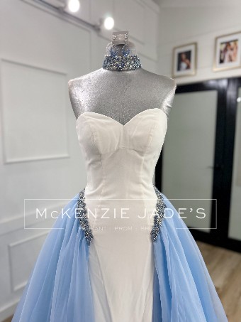 Sherri Hill Style #46454 #6 Ice Blue/White thumbnail