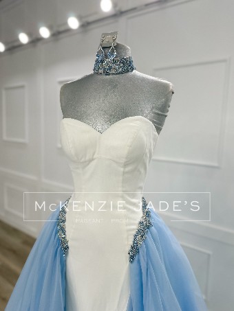 Sherri Hill Style #46454 #4 Ice Blue/White thumbnail