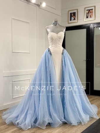 Sherri Hill Style #46454 #7 Ice Blue/White thumbnail