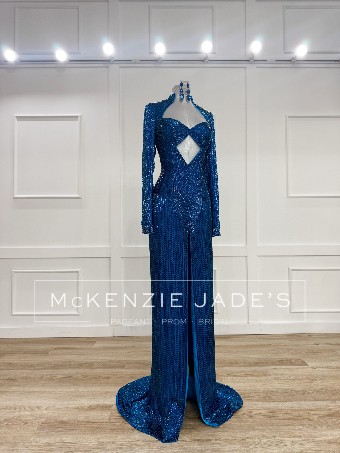 Sherri Hill Style #45583 #0 default Peacock thumbnail