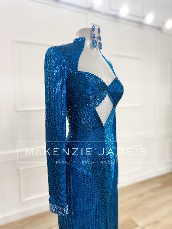 Sherri Hill Style #45583 #1 Peacock thumbnail