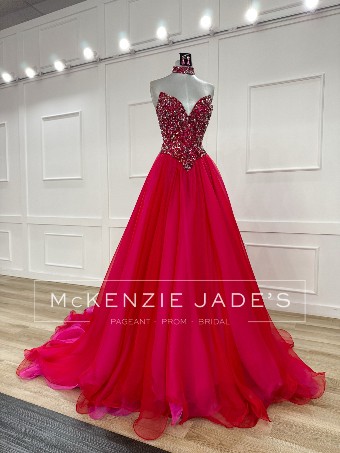 Sherri Hill Style #46012 #4 Red/Fuchsia thumbnail