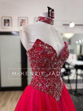 Sherri Hill Style #46012 #2 Red/Fuchsia thumbnail