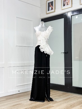 Jovani Style #S503879 #0 default Off White/Black thumbnail