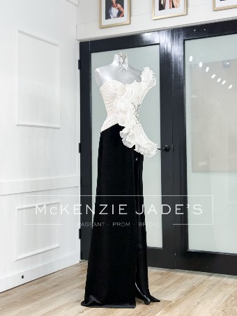 Jovani Style #S503879 #4 Off White/Black thumbnail