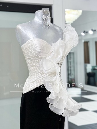 Jovani Style #S503879 #3 Off White/Black thumbnail