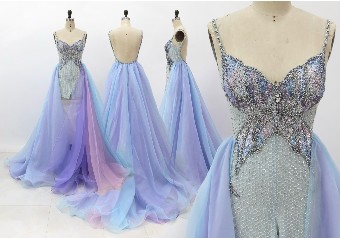 Jovani Sale Style #14363 #0 default Light Blue/Multi thumbnail
