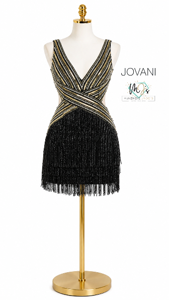 Jovani Style #53565 #0 Black/Gold thumbnail