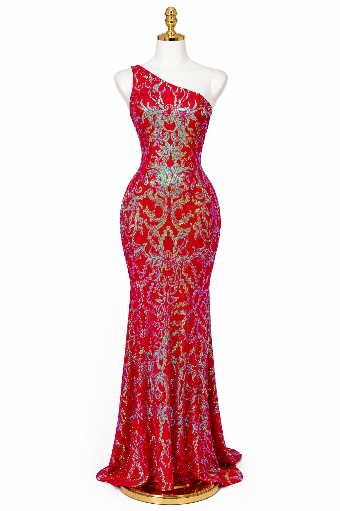 Jovani Sale Style #22845 #0 default Iridescent Red thumbnail