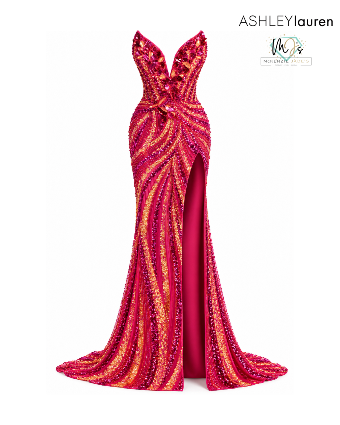 Ashley Lauren Sale Style #11236X #0 default Fuchsia/Orange thumbnail