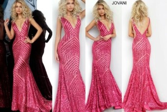 Jovani Sale Style #59762 #0 default Fuchsia thumbnail