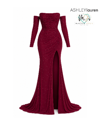 Ashley Lauren Sale Style #11862 #0 default Burgundy thumbnail