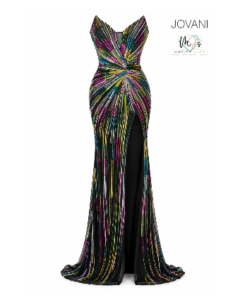 Jovani Sale Style #48564 #0 default Black/Multi thumbnail