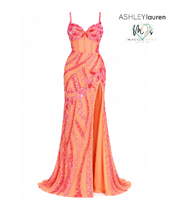 Ashley Lauren Sale Style #11821 #1 Hot Pink/Coral thumbnail