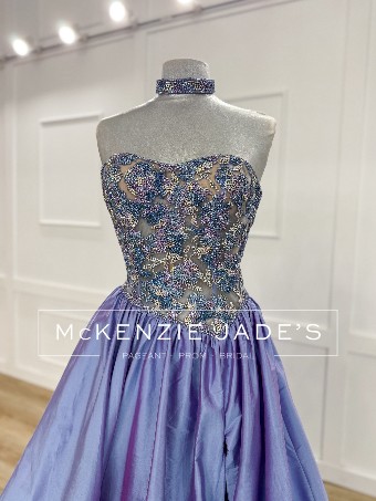 Sherri Hill Style #67121 #2 Periwinkle/Multi thumbnail