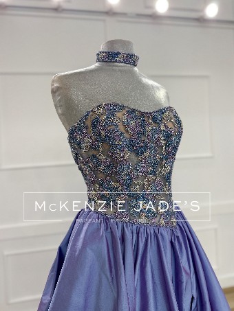 Sherri Hill Style #67121 #1 Periwinkle/Multi thumbnail