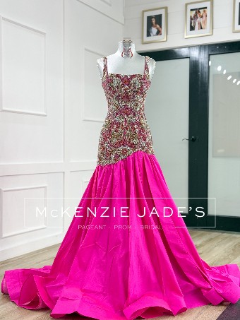 Sherri Hill Style #SC-1202 #0 default bright fuchsia/orange thumbnail