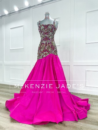 Sherri Hill Style #SC-1202 #2 bright fuchsia/orange thumbnail
