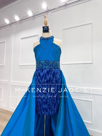 Sherri Hill Style #35175 #1 peacock/aqua thumbnail