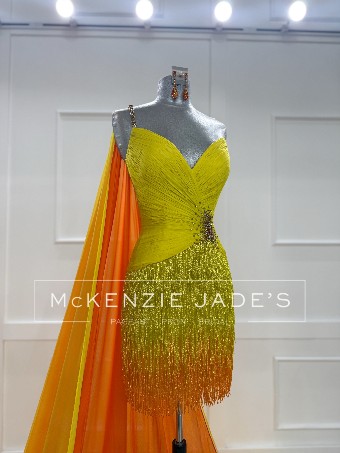 Sherri Hill Style #34928 #4 Yellow/Orange thumbnail